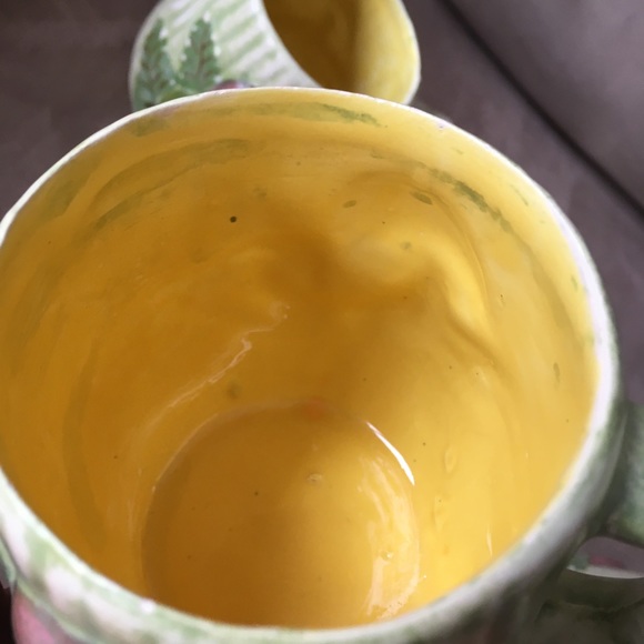 Vintage 70's Hand-painted Ceramic Mushroom Mug Set of 4 - Picture 9 of 15